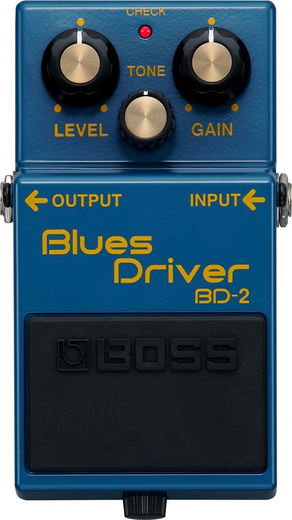 BOSS BD-2 Classic Blues Driver Pedal | Warme, erdige Gitarrensounds mit Tube-Amp-Simulation | Von Crunch bis Zerrung | Warmer Overdrive | Reagiert auf spielerische Nuancen und Lautstärkeänderungen