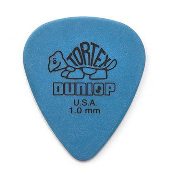 Jim Dunlop Tortex Standard Pick 1,00 mm Blue Plektrum für Gitarre
