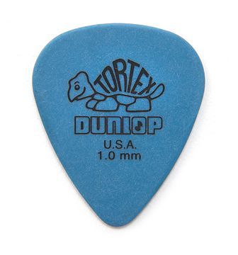 Jim Dunlop Tortex Standard Pick 1,00 mm Blue Plektrum für Gitarre