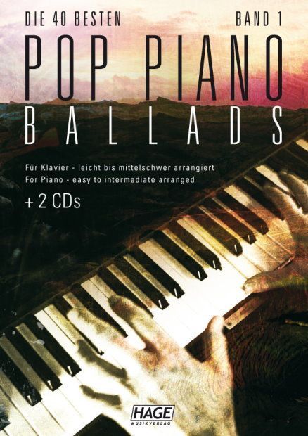 Noten Die 40 besten Pop Piano Ballads 1 Ed. Hage EH 3711
