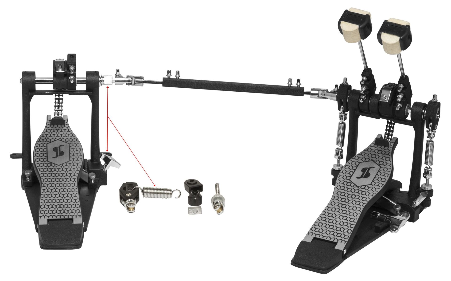 Stagg Doppel Bassdrum Pedal, 52 Serie, PPD-52