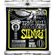 Ernie Ball EB-3121 E-Gitarren Saiten,Coated Slinky Titanium .010-.046