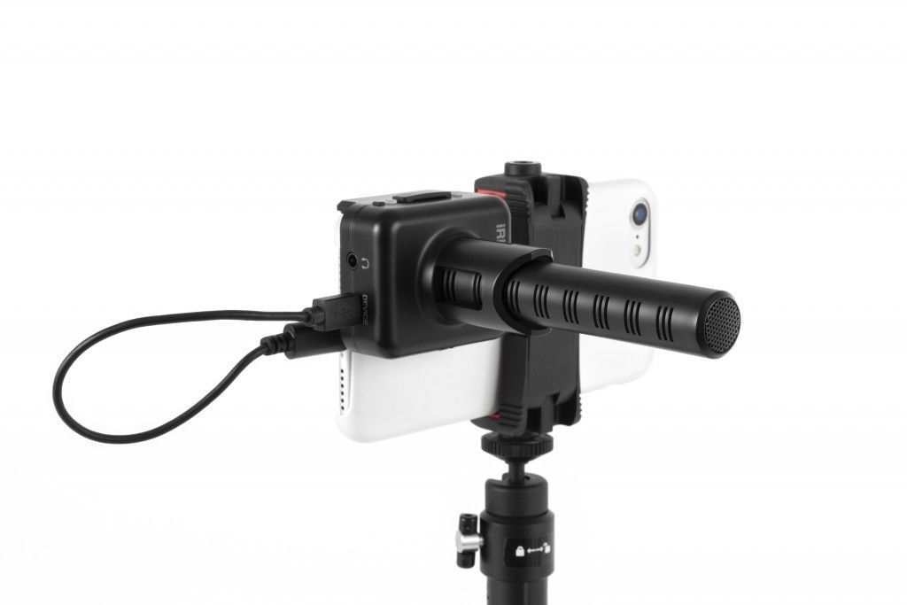 IK Multimedia iRig Mic Video Bundle Kameramikrofon + Halterung für Smartphone IK Multimedia iRig Mic Video Bundle Kameramikrofon + Halterung für Smartphone