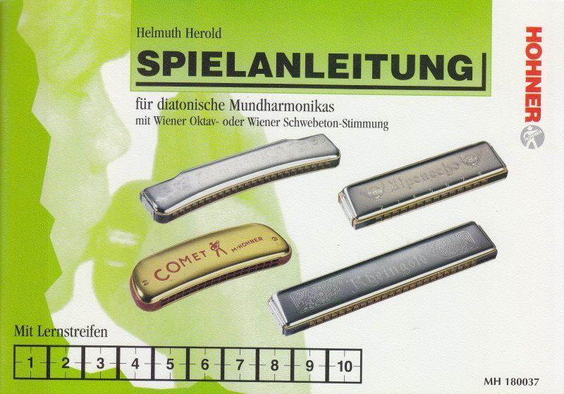 Schule Spielanleitung für diatonische Mundharmonikas Helmut Herold Hohner 180037_00006186_