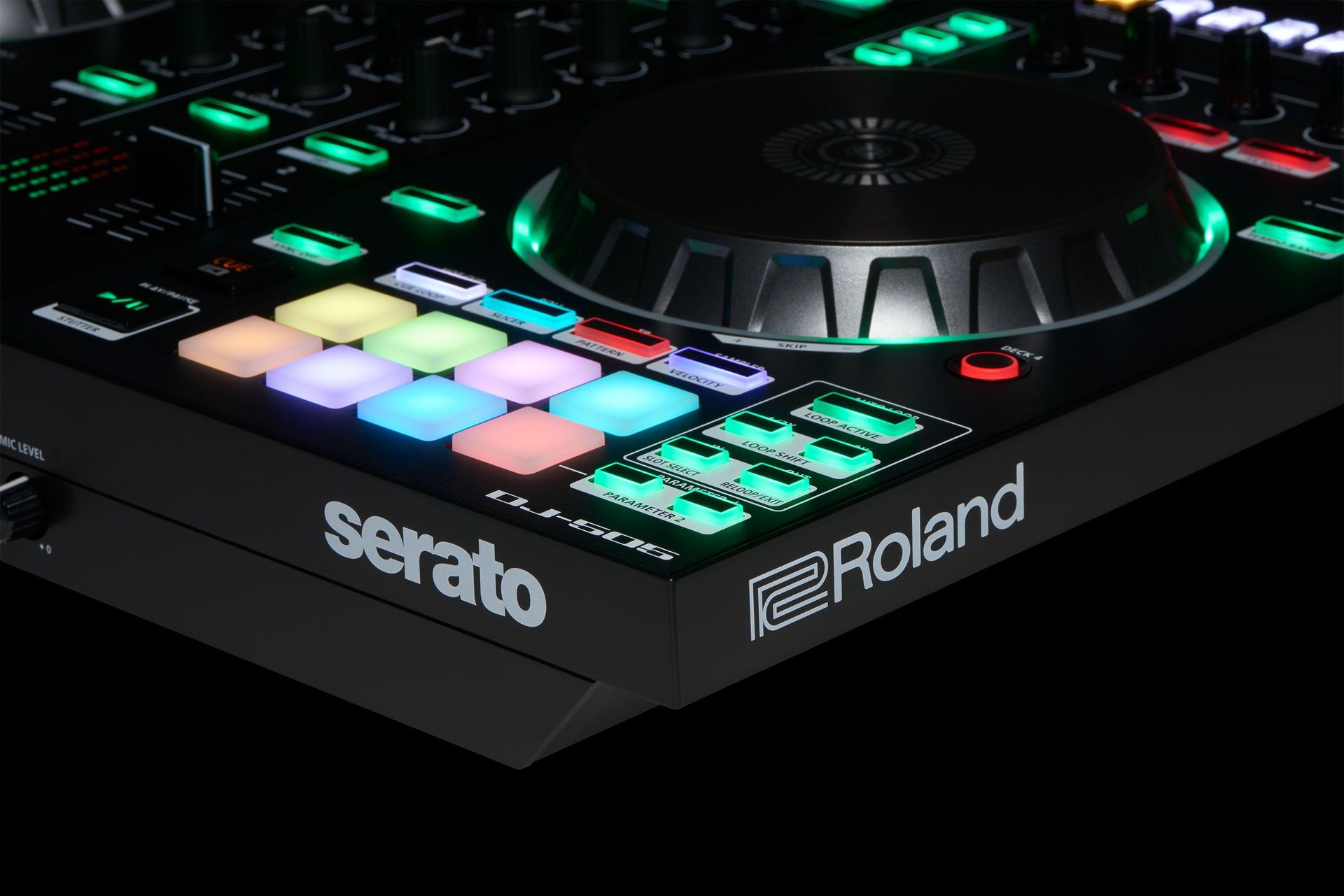 Roland DJ-505  2-Kanal DJ Controller für Serato DJ mit vier Decks