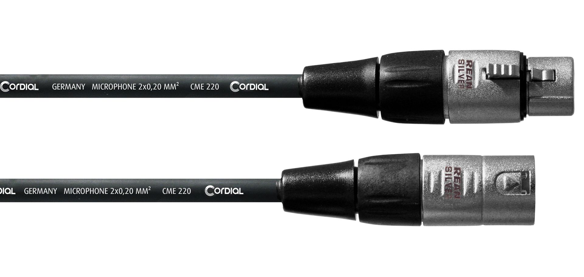 Cordial CFM 1 FM Mikrofonkabel Neutrik / Rean XLR male/female, 1 Meter schwarz_00042423_
