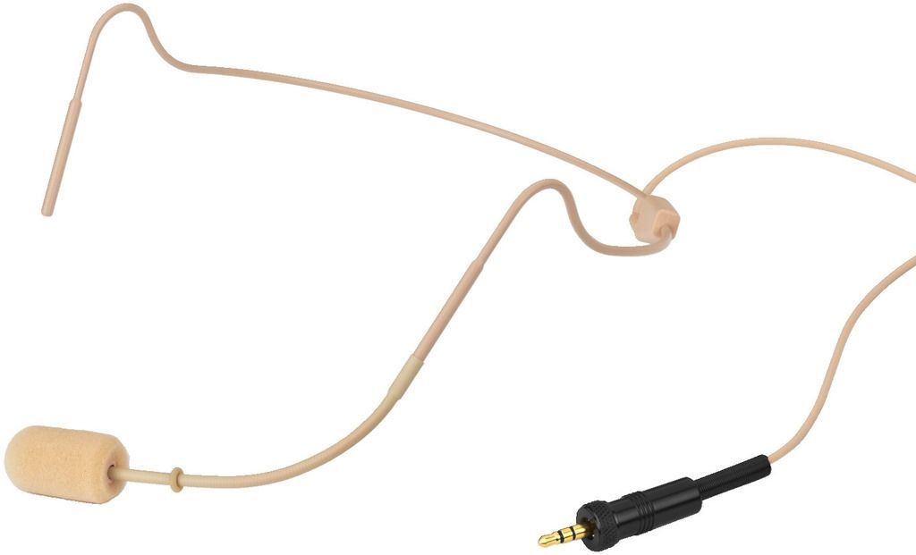 Monacor HSE-330/SK Headset-Mikrofon, beige , Nackenbügelmikrofon_00053247_