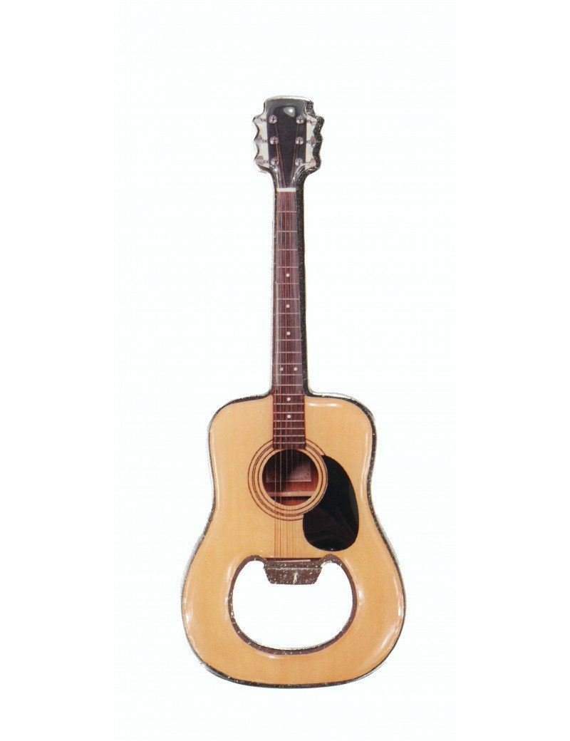 Flaschenöffner Akustik--Gitarre ca. 12 cm - farbig & magnetisch