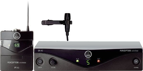 AKG PW 45 Presenter Set Band M 823-832 Lavalier-Wireless-System, Drahtlos-System