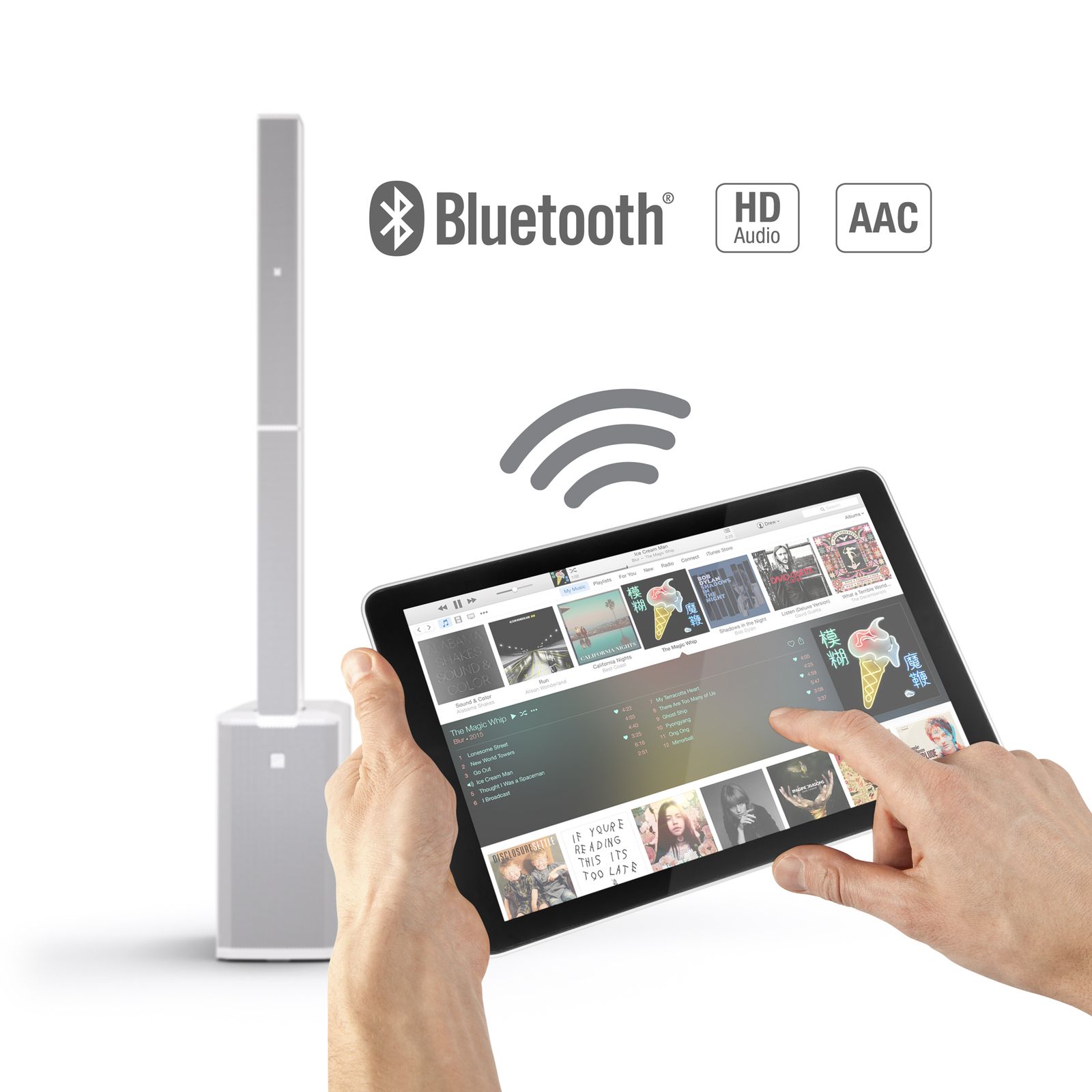 LD Systems Maui 11 G3 Weiß Cardioid Säulen PA System mit Bluetooth