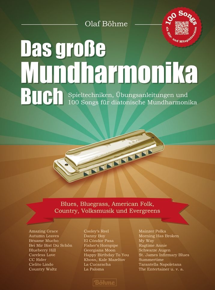 Noten Das große Mundharmonikabuch Olaf Böhme incl. Audio-Downloadcode 100 Songs