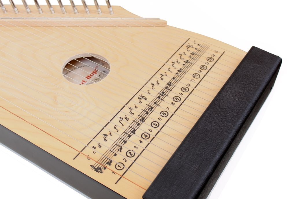 Hopf 200/4 Kinder-Zither 331/200-4,  natur , 25 Melodiesaiten Kinderzither