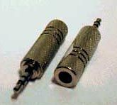 Festadapter 3,5mm Stereoklinkenstecker 6,3mm Stereoklinkenbuchse