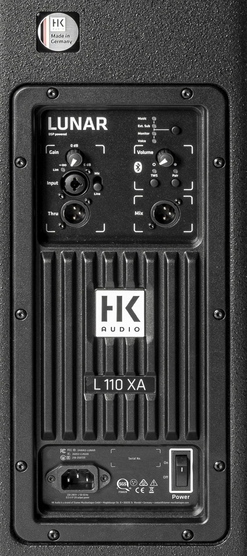 HK Audio LUNAR 110XA, Aktive PA Box Fullrange Lautsprecherbox mit Bluetooth_00054993_