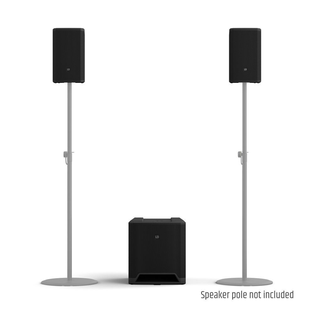 LD Systems DAVE 12 G4X Kompaktes 2.1 PA-System aktiv mit Bluetooth_00051699_