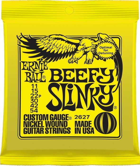 Ernie Ball EB-2627 E-Gitarren Saiten ,Beefy Slinky .011-.054 