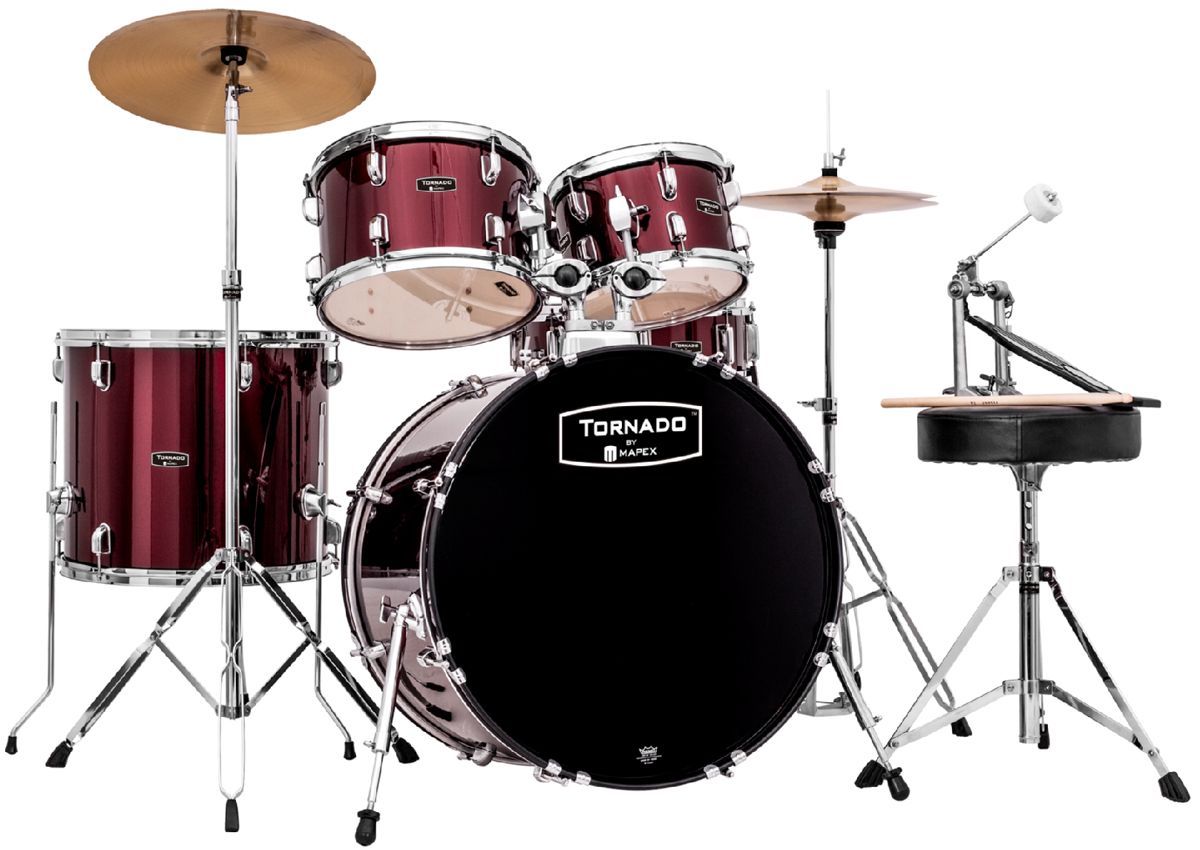 Mapex Tornado Schlagzeug dark red TND5044TC 20"/10"12"/14"