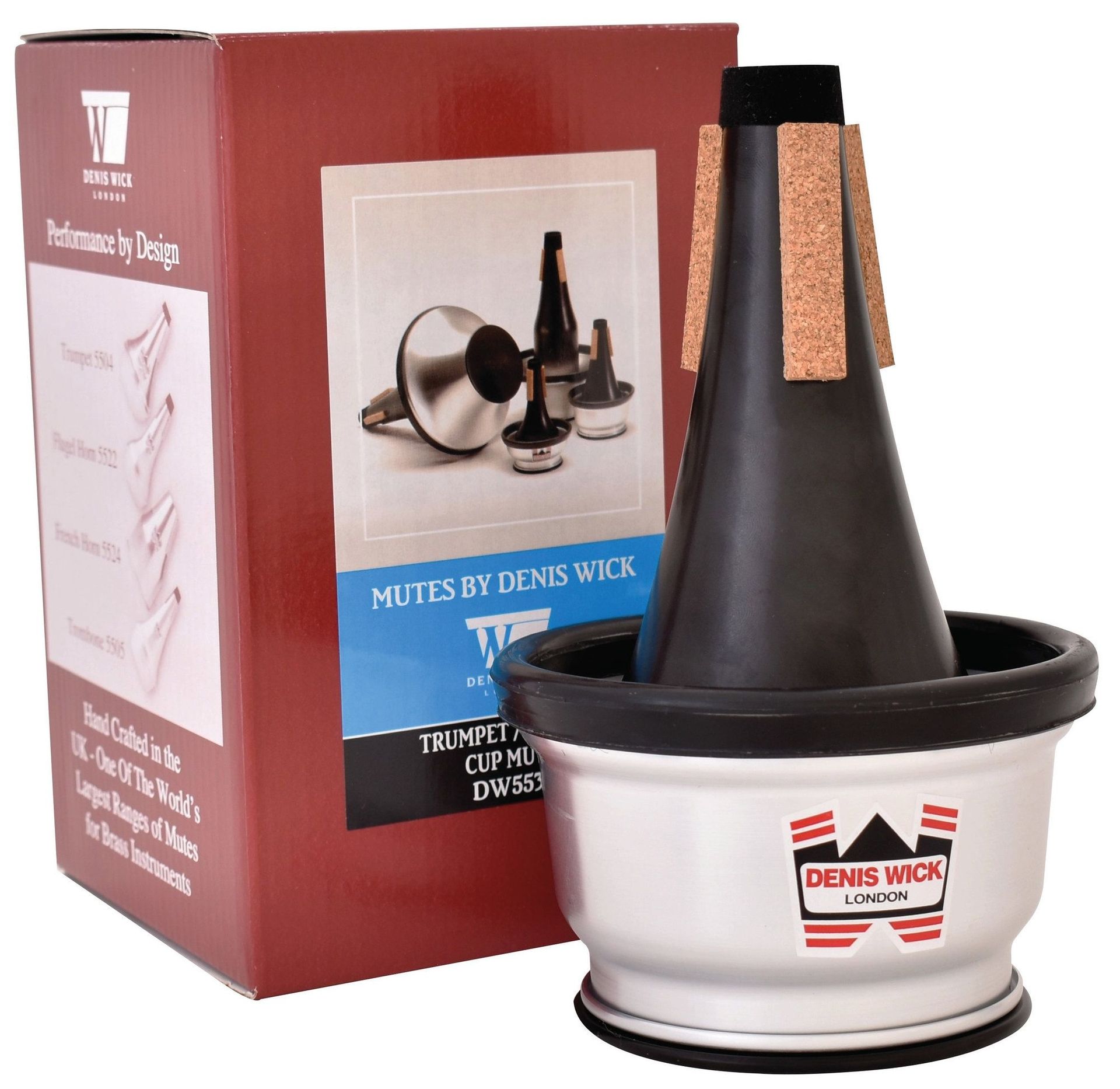Denis Wick DW-5531 Dämpfer Cup Trompete Aluminium - verstellbar, sehr vielseitig
