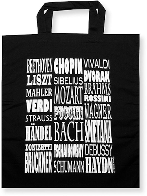 Komponisten - TragetascheTasche Bag Baumwolle schwarz VW -T994 - 38 x 40 cm_00051593_
