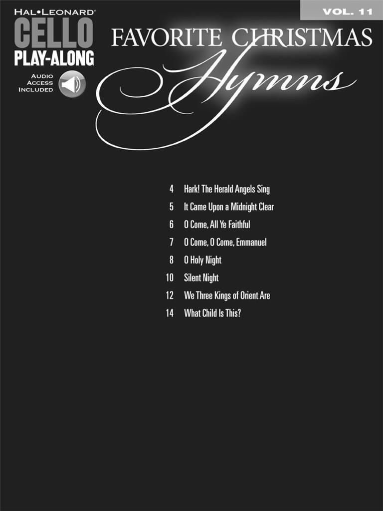 Noten Favorite Christmas Hymns 11 für Cello incl. Audio downloadcode HL278018