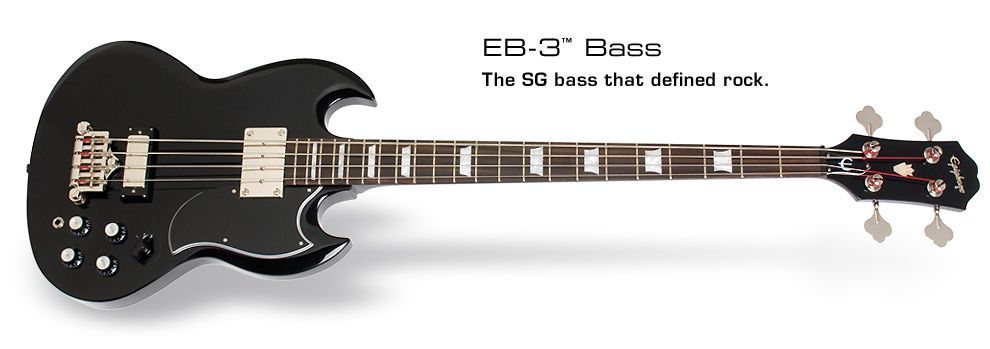 Epiphone EB-3 E-Bass Ebony  Ladenteil !!!!