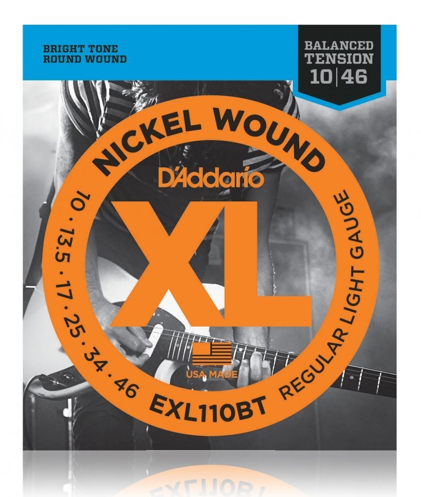 D'Addario EXL110BT E-Gitarren Saiten .010-.046 Regular Light Gauge