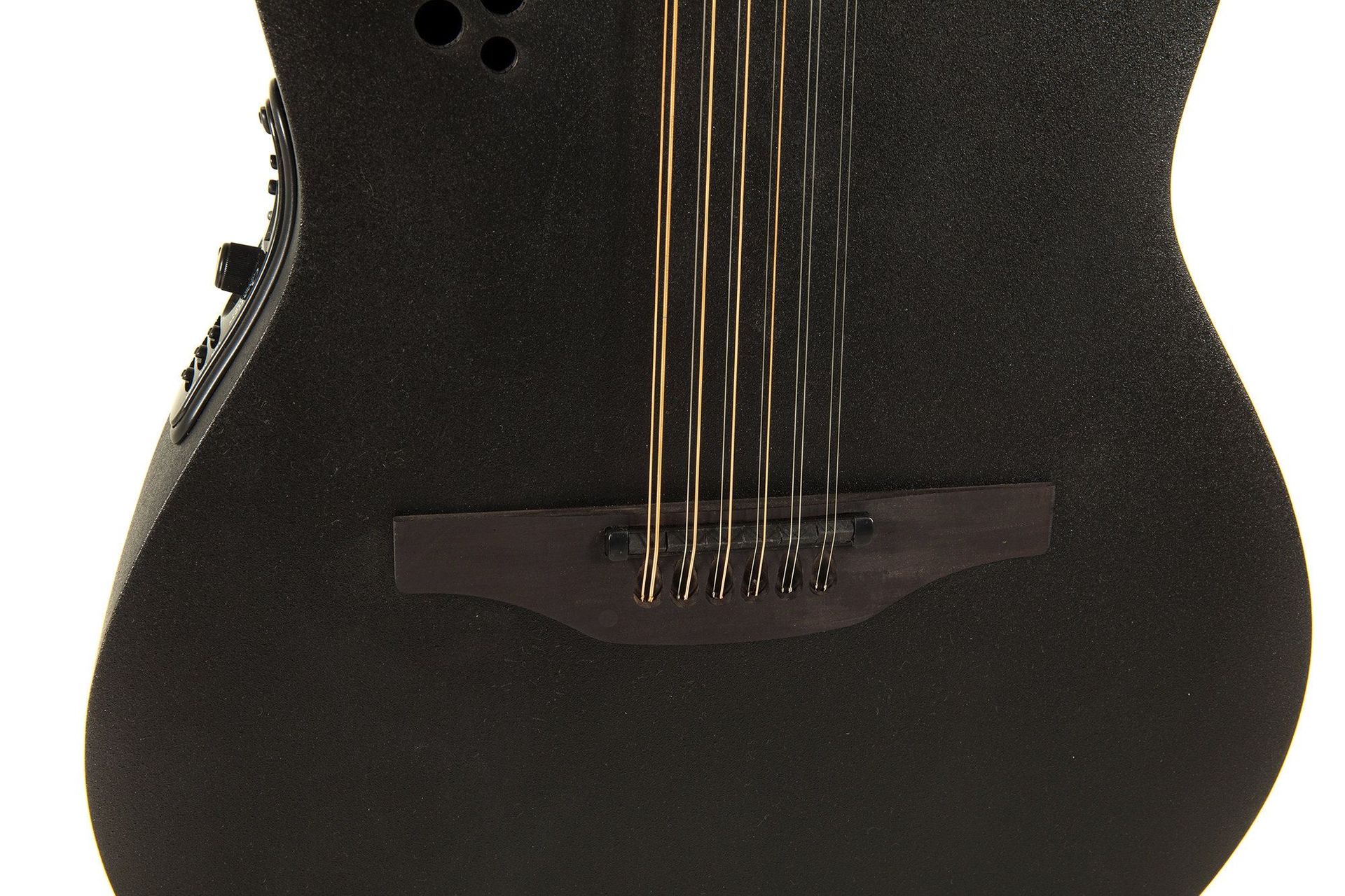 Ovation Elite 2058TX-5-G 12-Saiter Westerngitarre mit PU, Black Texture Top, _00051177_