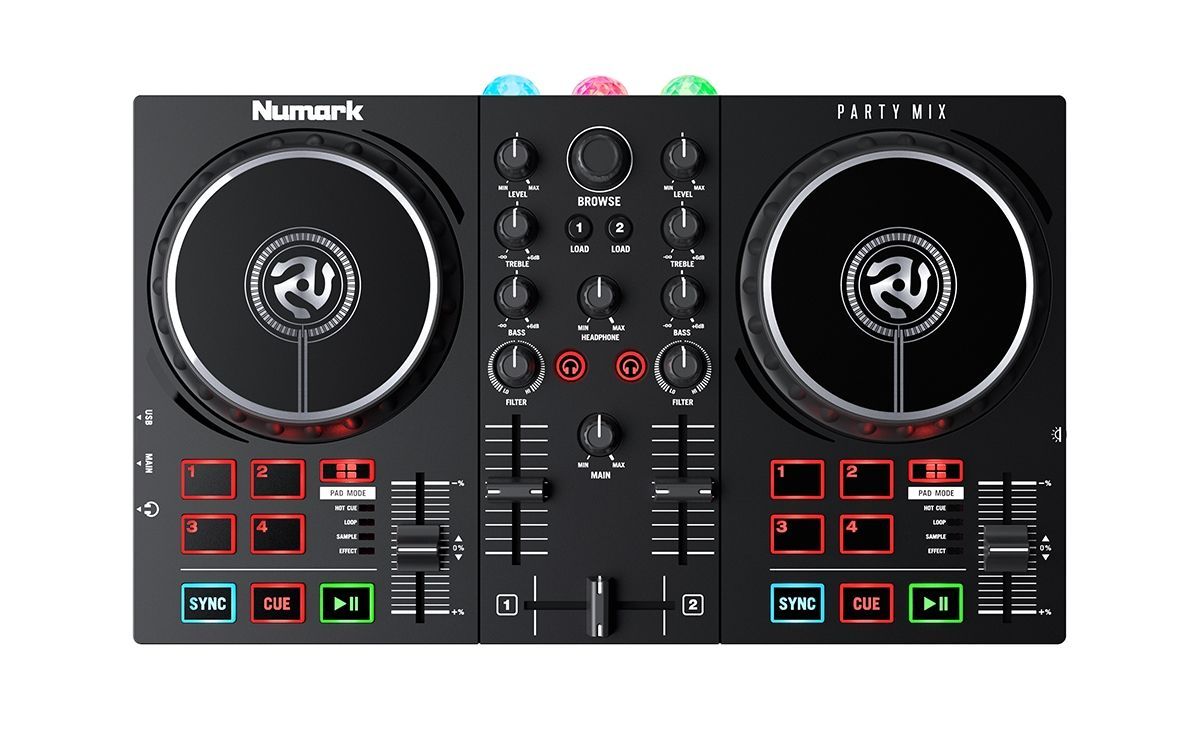 Numark Party Mix MKll  2-Kanal DJ Controller mit integrierter Soundkarte