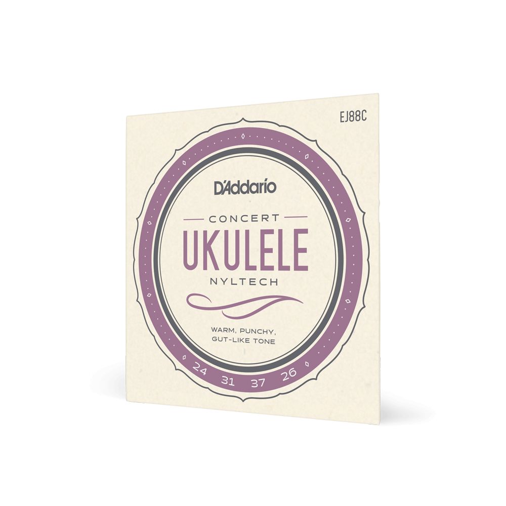 D'Addario EJ88C Nylon Konzert-Ukulele Saiten G C E A