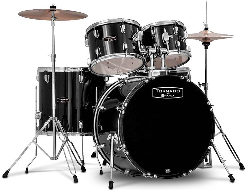 Mapex Tornado Schlagzeug dark black TND5294FTC 22"/10"12"/14"