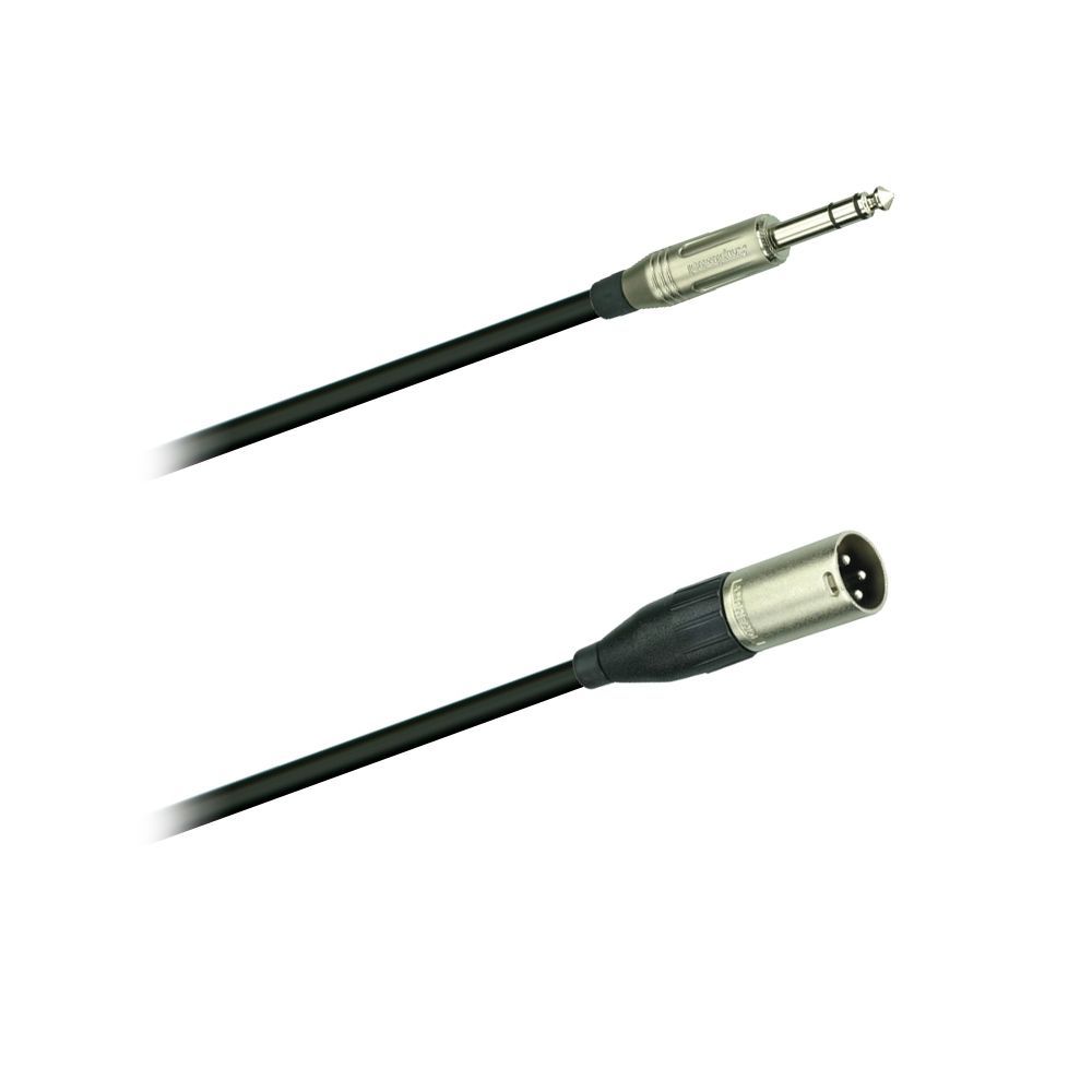 Mikrofonkabel Amphenol XLR male/ 6,3mm StereoKlinkenstecker, 0,5 Meter _00033806_