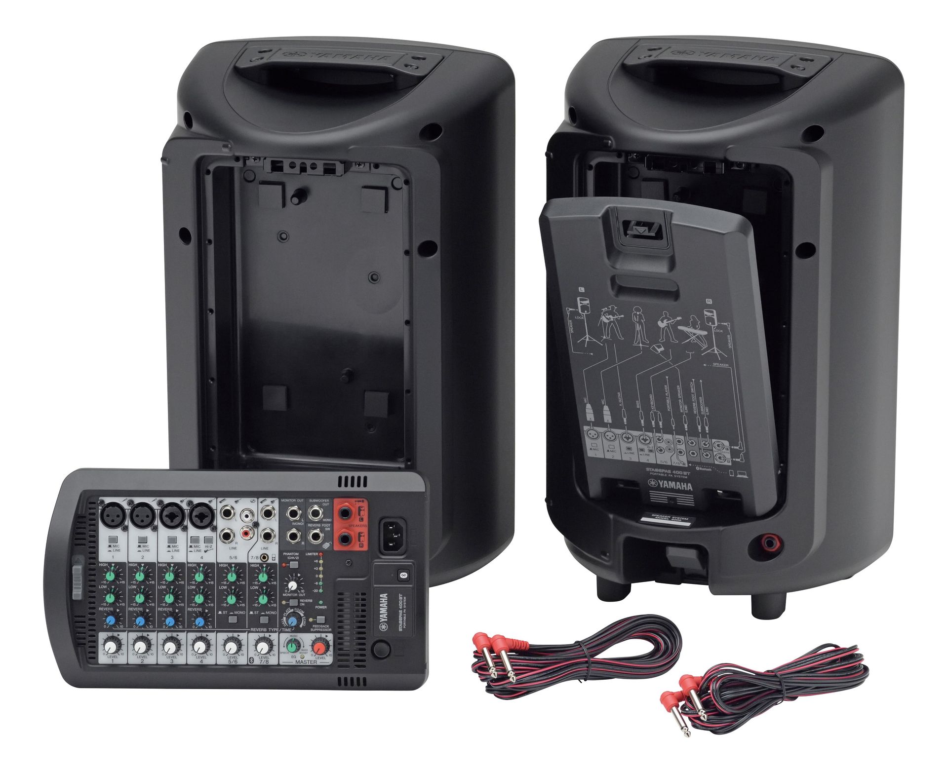 Yamaha Stagepas 400BT Klein-PA, integrierter Powermixer mit Bluetooth 