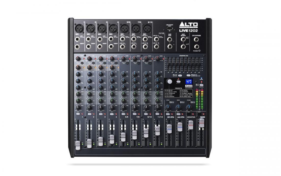 Alto Live 1202 Professioneller 12-Kanal / 2-Bus Mixer