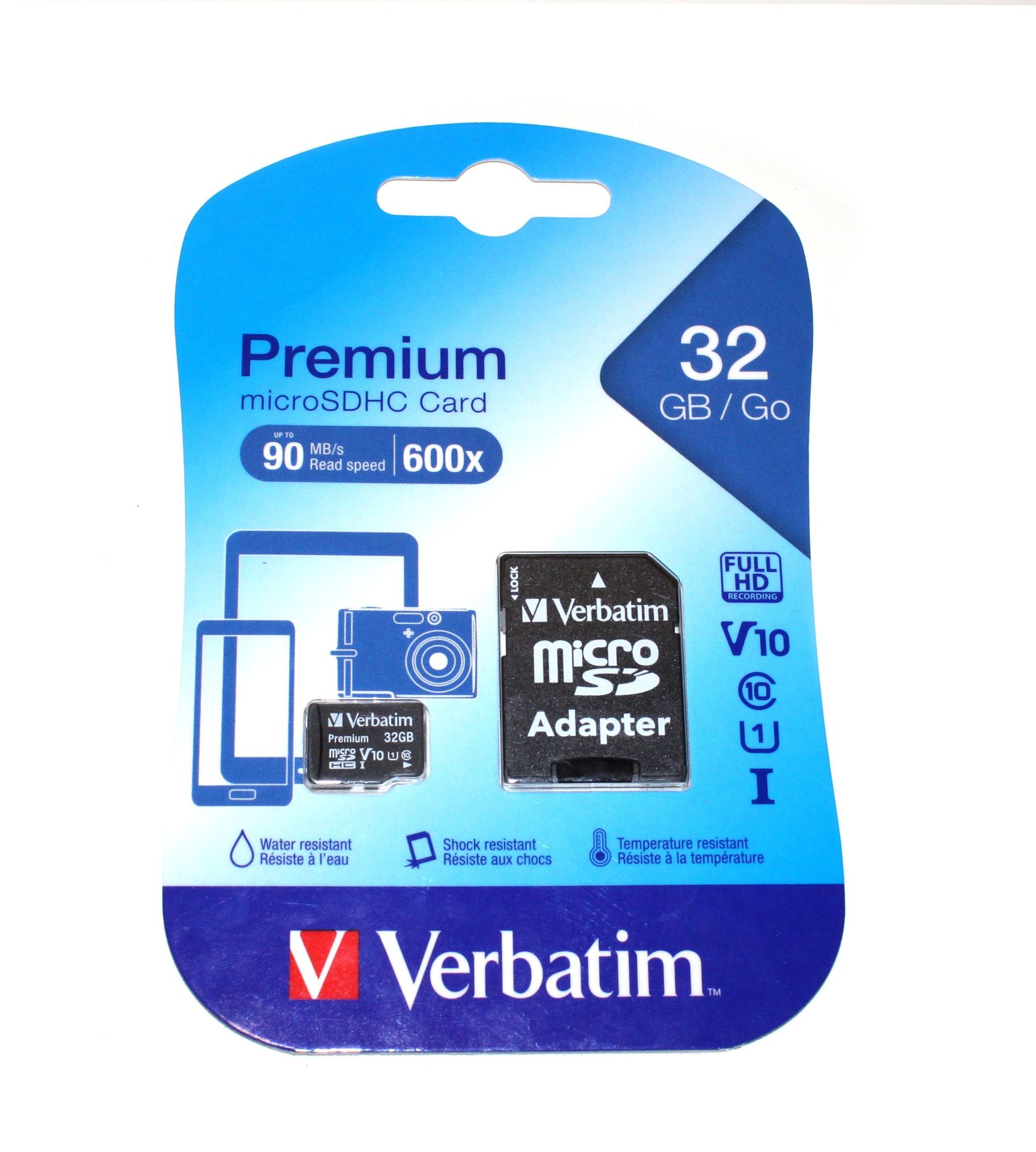 Micro SD Card 32 GB Class 10  inkl. SD-Adapter für z.B. tragbare Digitalrekorder