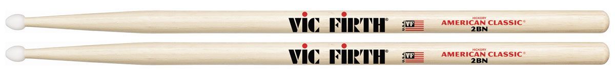 VIC FIRTH 2BN Drumsticks Nylonkopf American Classic Serie Hickory