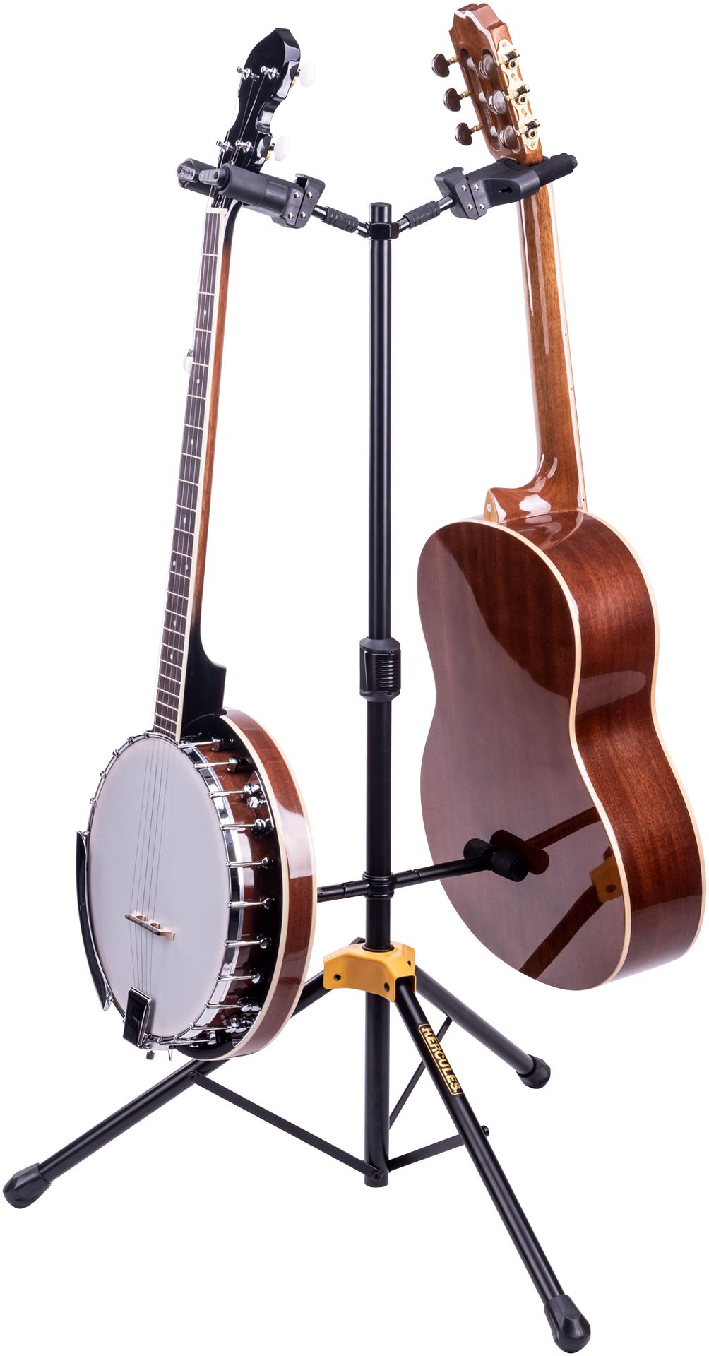 Hercules GS422B+ Gitarrenständer für 2 Gitarren, Stativ mit Sicherheitssystem_00041154_
