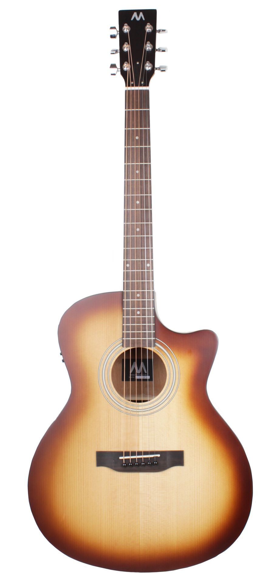 0703062855457 - MarkGuitar M-15 GSESB Westerngitarre Grand Auditorium Form mit Pickup