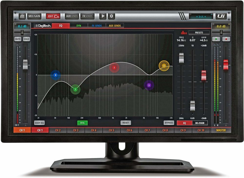 Soundcraft Ui16  19"Digitalmixer mit Tablet/Smartphone/PC-Steuerung und WiFi 4HE