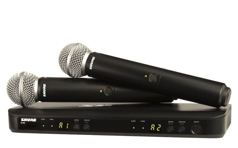 Shure BLX288E/SM58-S8 823-832 MHz Combo Wireless System, Drahtlos Mikrofon