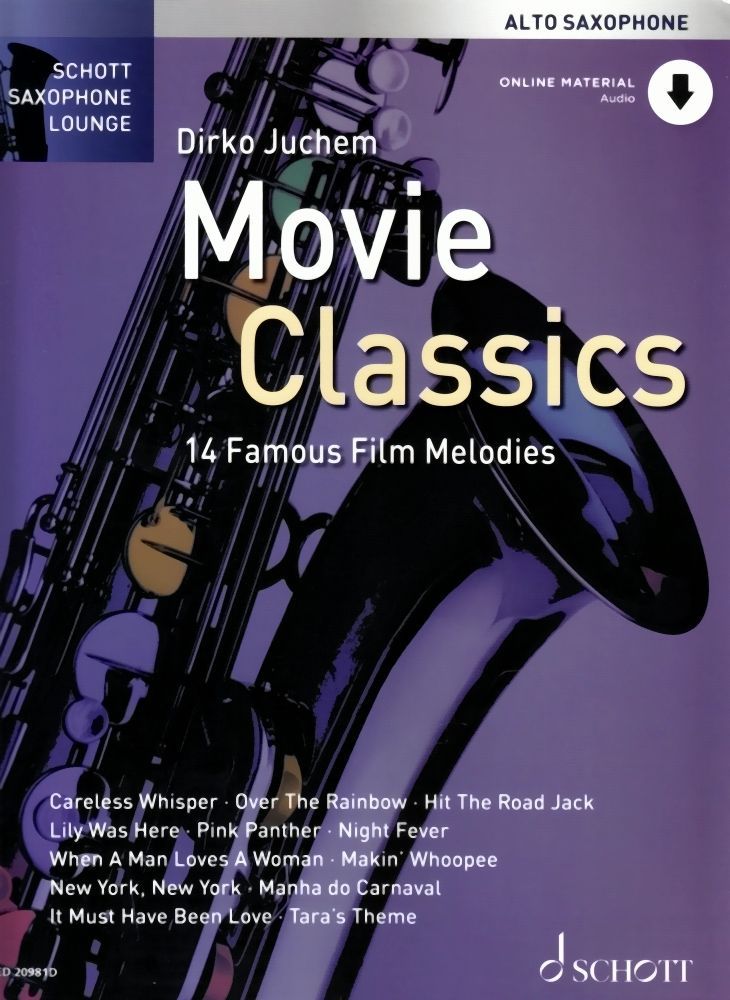 Noten Movie classics Juchem Dirko incl. downloadcode Altsaxophon ED 20981  - Onlineshop Musikhaus Markstein