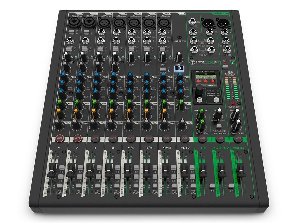 Mackie ProFX12v3+ Mischpult 12-Kanal Mixer mit Bluetooth