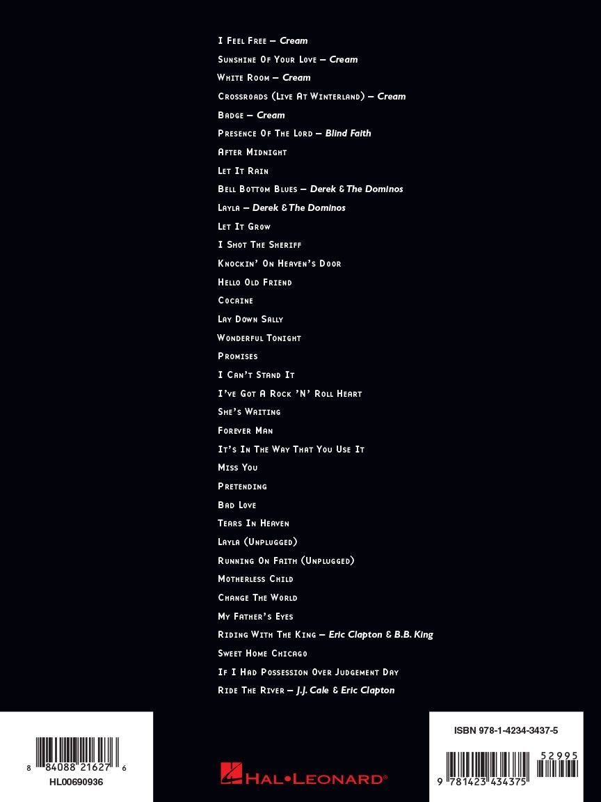 Noten Complete Clapton Eric HLE 690936 für Gitarre / Tabulatur & Gesang