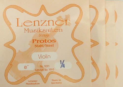 Lenzner Saiten Protos Violine 1/4 Satz  Stahl