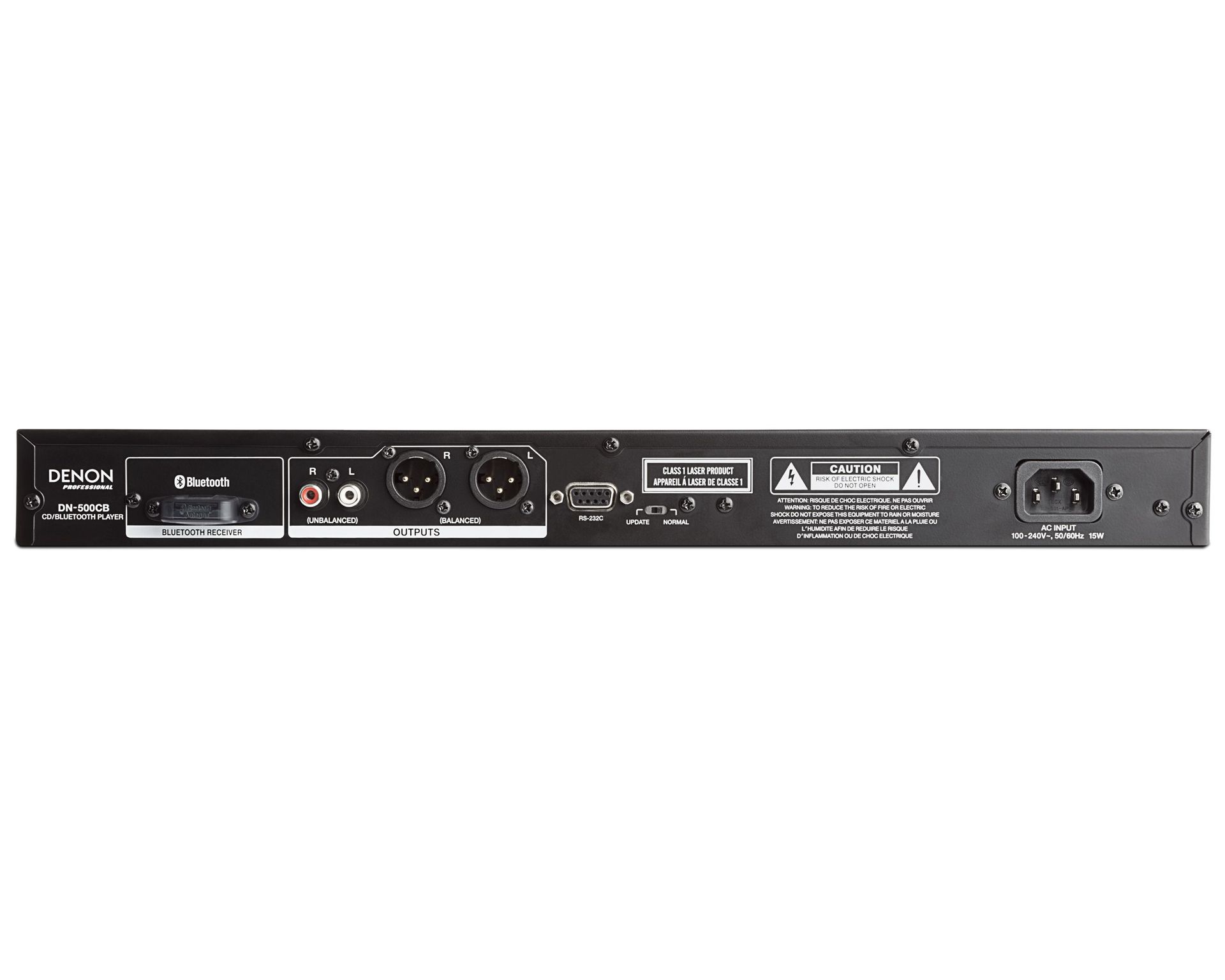 Denon DN-500 CB 19" 1 HE Mediaplayer für CD, USB, Bluetooth Medien