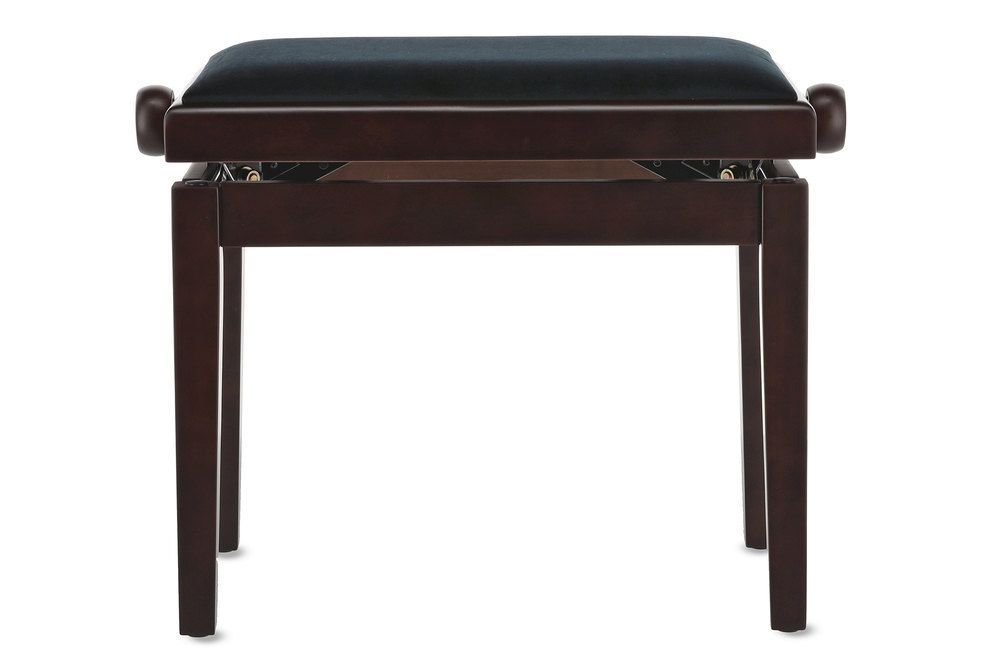 Klavierbank DELUXE Rosenholz matt, Sitzbezug schwarz, verstellbar Klavierbank DELUXE Rosenholz matt, Sitzbezug schwarz, verstellbar
