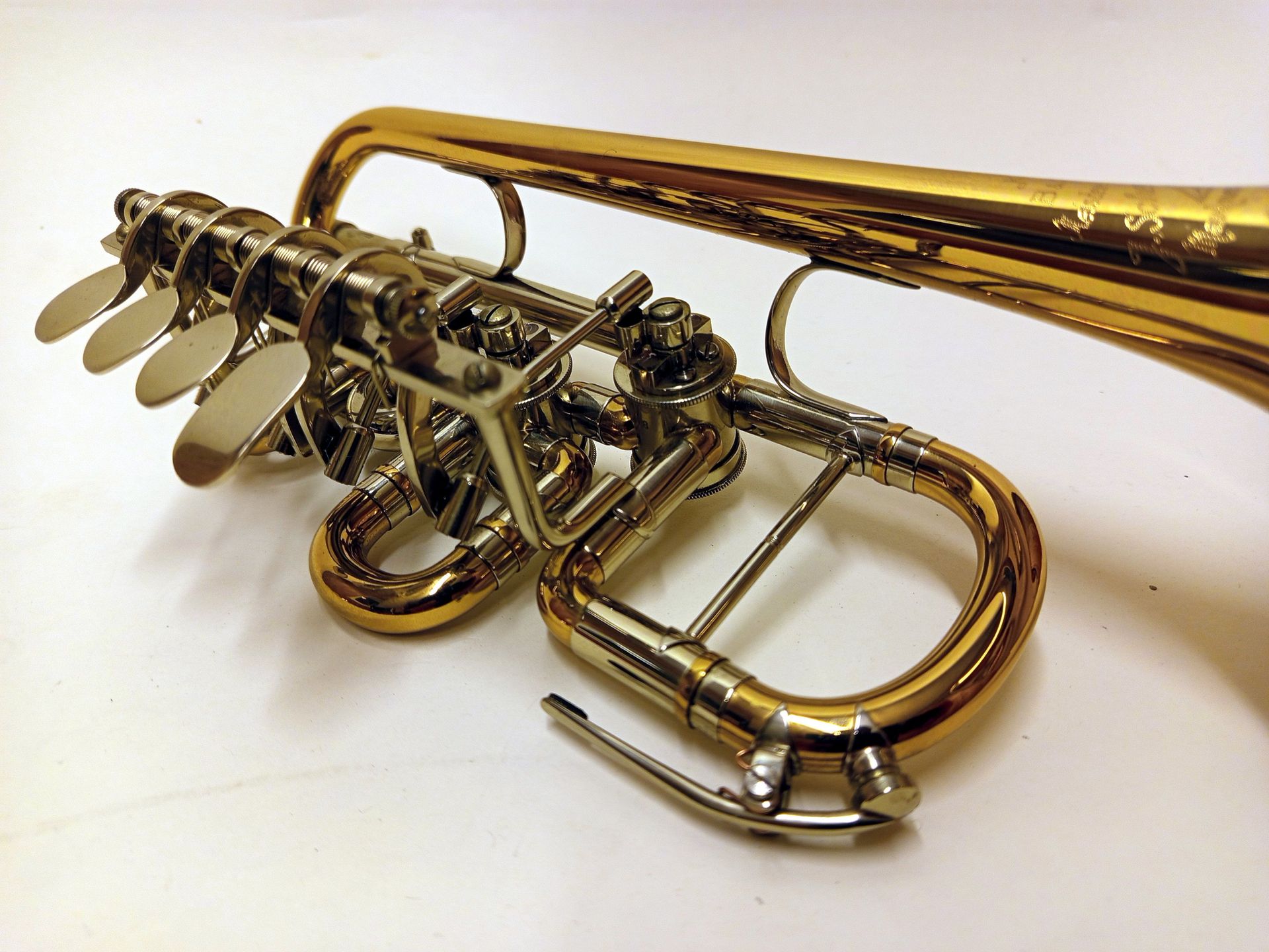 Meister Scherzer-Trompete Piccolo Hoch-B/A Bachtrompete 8111G TOP-Zustand_20000012_