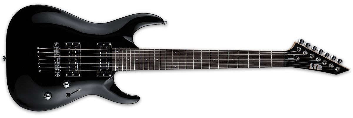 0799493261899 - ESP Ltd MH-17 BLK 7-Saiter E-Gitarre