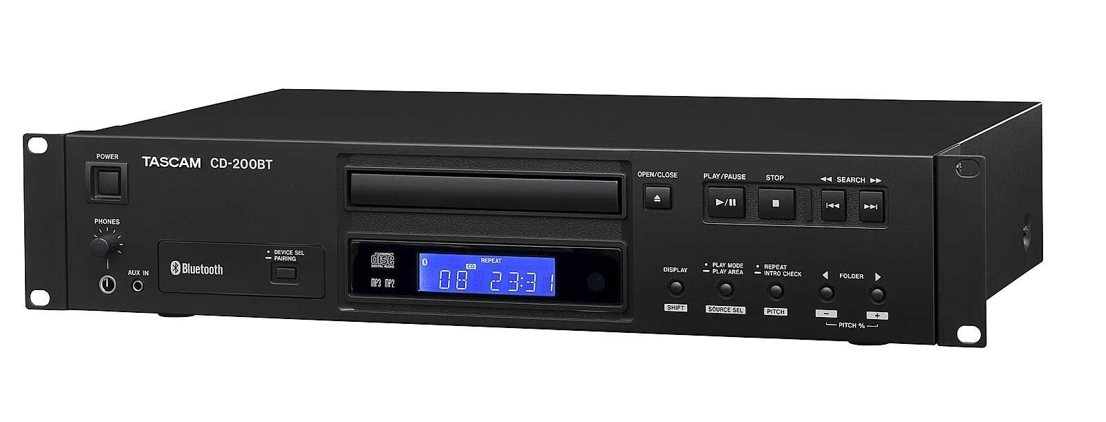 Tascam CD-200 BT CD-Player mit Bluetooth-Empfänger inkl. Fernbedienung_00042306_