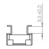 Käfigmutter M6 für Alu Rackschiene 6150