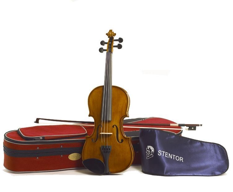 Stentor Violine Student II  1/2 SR1500E2 1/2 Garnitur mit Koffer u. Bogen